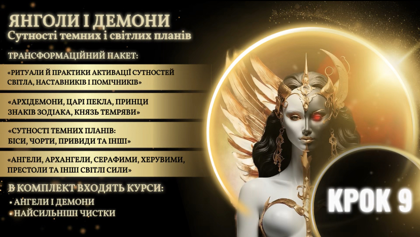 Крок 9: Я і Мої Помічники - Янголи і Демони